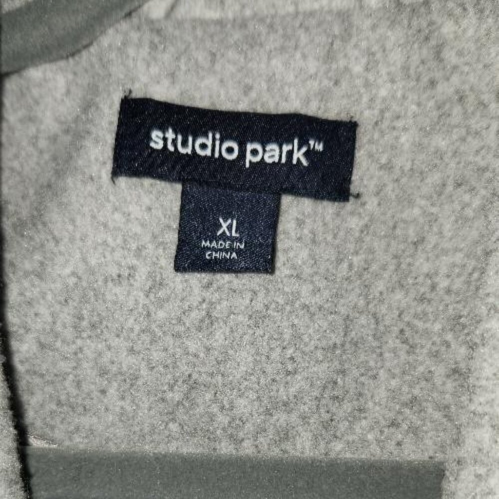 Studio Park x Amy Stran Faux Wool Knit Blazer Heather Grey X-Large - Picture 3 of 5